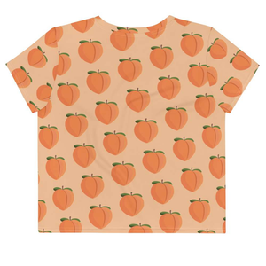 PEACH - Patterned Crop Tee - Always Hungry Fashion