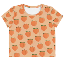 PEACH - Patterned Crop Tee - Always Hungry Fashion