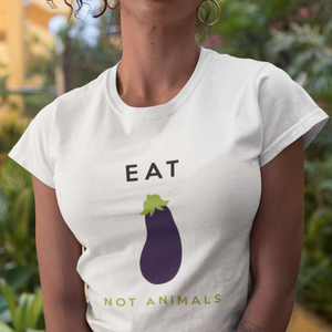 EAT EGGPLANT - Women's Shirt - Always Hungry Fashion